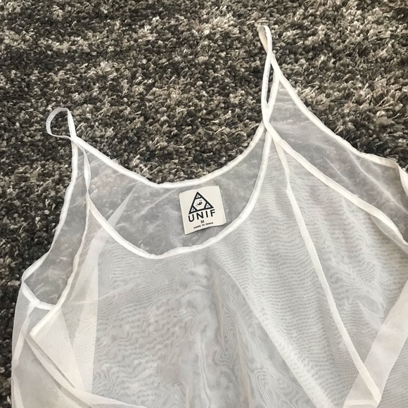 UNIF Dresses & Skirts - Unif Sheer oversized Slip Mesh Dress M